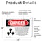 Signmission Radiation & Laser Sign, 18 in H x 24 in W, Vinyl Decal, Rectangle OS-2PACK-DS-D-1824-L-2527 - alternate 5